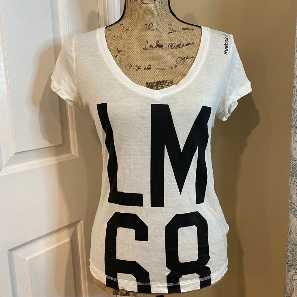 Women’s Les Mills Reebok White/Black Tee